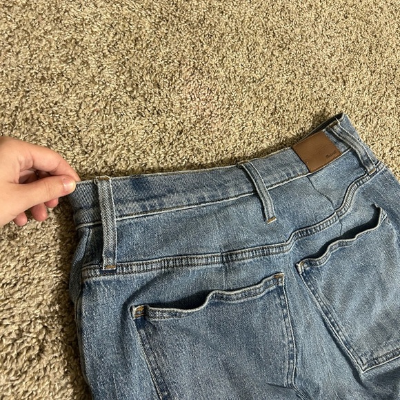 Madewell THE PERFECT VINTAGE CROP JEAN Blue Cotton Women's Size 33 High Waist - Picture 7 of 10